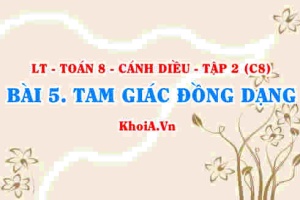 Tam giác đồng dạng, định nghĩa, tính chất của tam giác đồng dạng? Toán 8 bài 5 Cánh diều Tập 2 C8